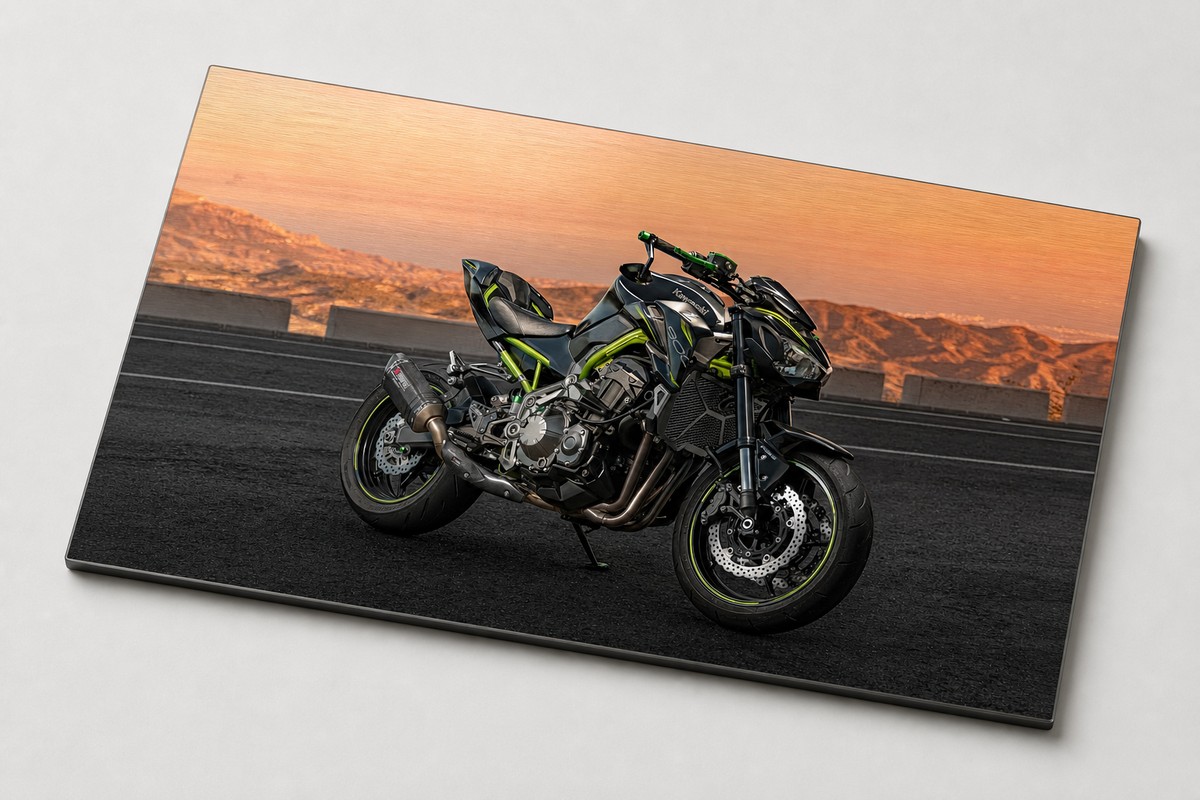 Impresión de la Kawasaki sobre aluminio