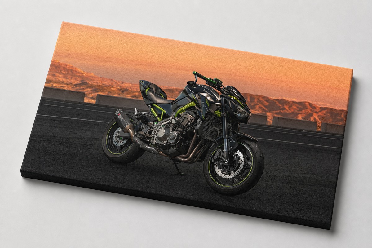Impresión de la Kawasaki en fotolienzo