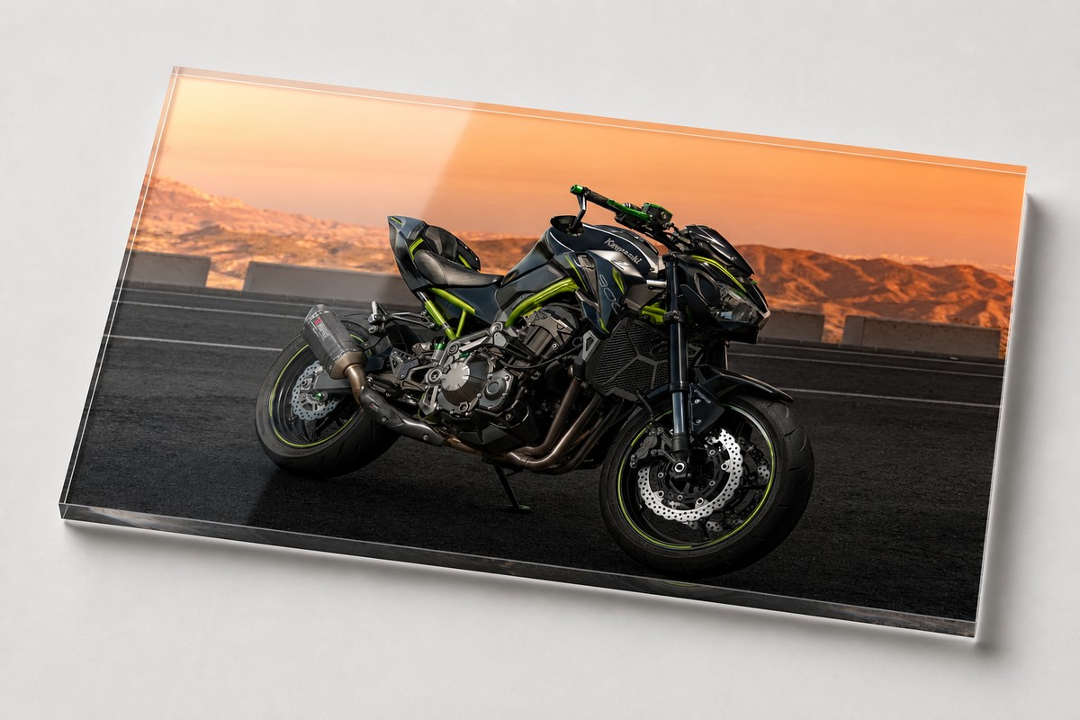 Impresión de la Kawasaki sobre metacrilato